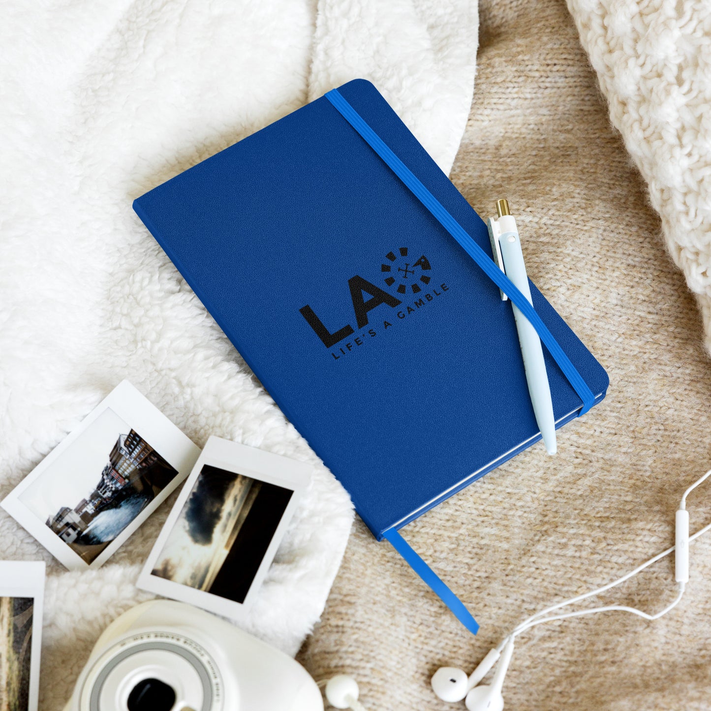 LAG Life’s A Gamble Black Hardcover bound notebook
