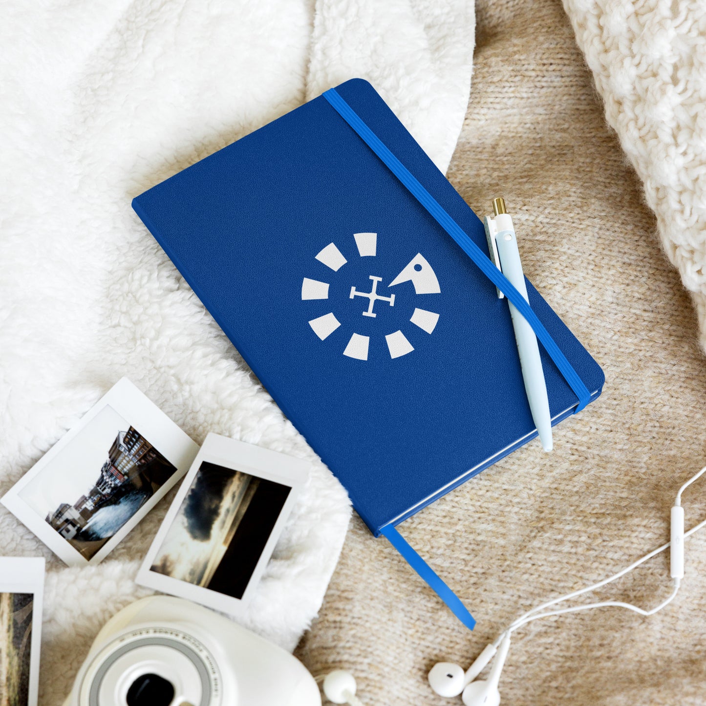 Big G White Hardcover bound notebook