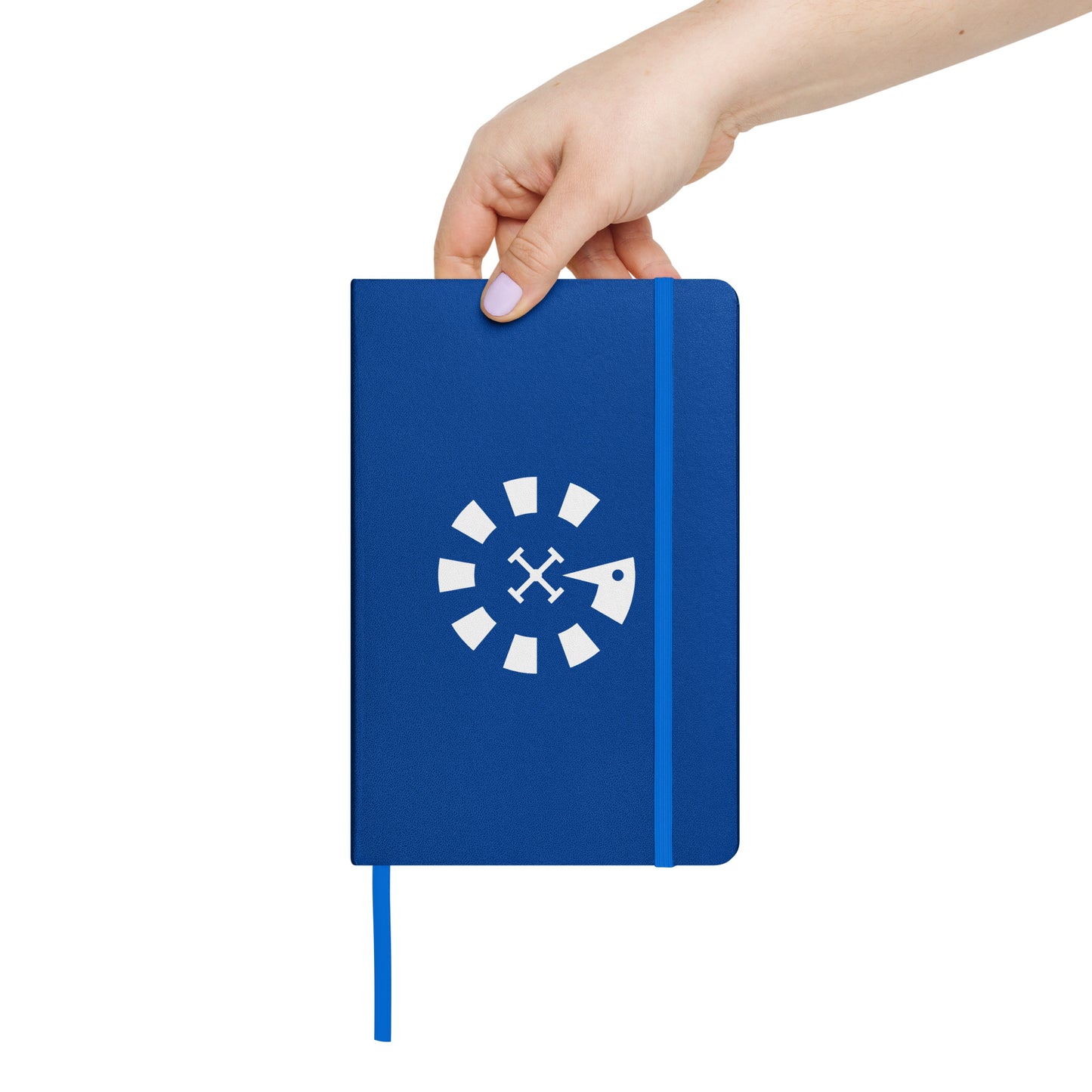 Big G White Hardcover bound notebook