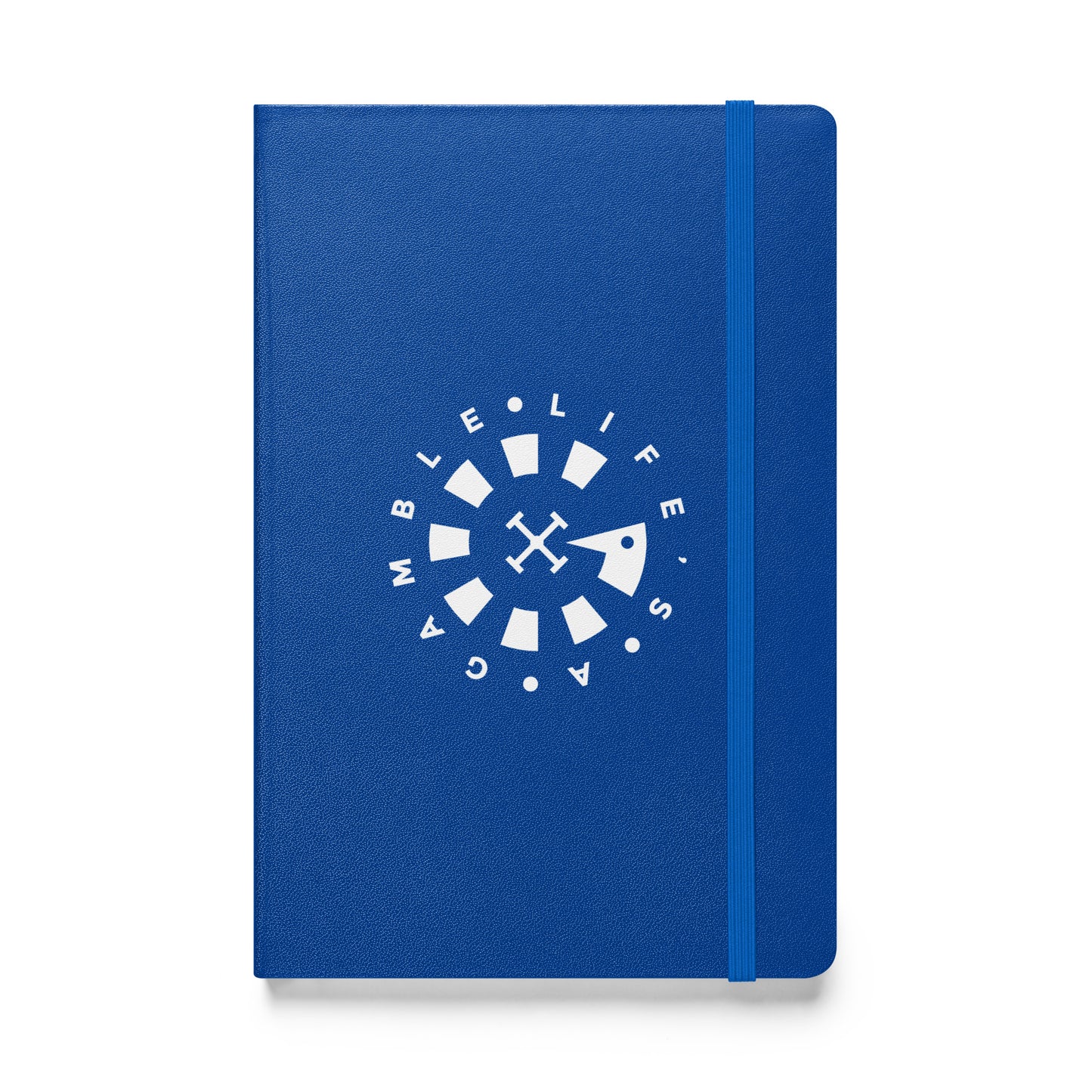 LAG Life’s A Gamble Circle White Hardcover bound notebook
