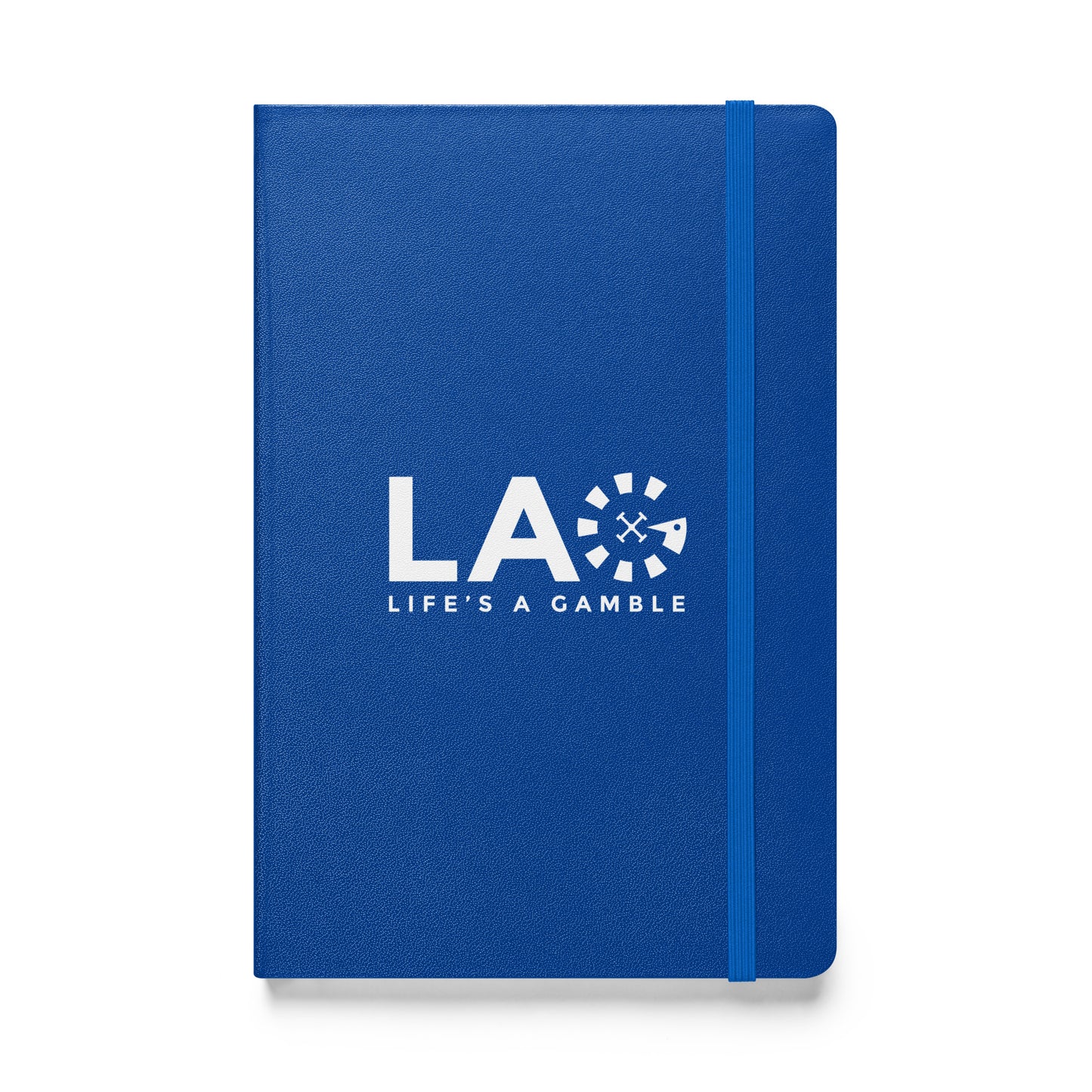 LAG Life’s A Gamble White Hardcover bound notebook