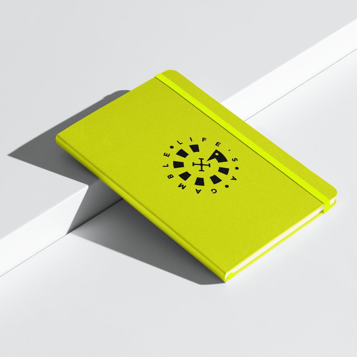 LAG Life’s A Gamble Circle Black Hardcover bound notebook