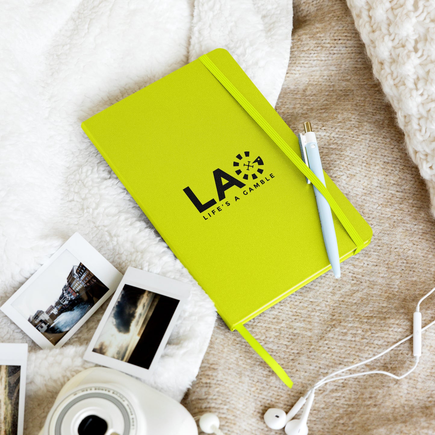LAG Life’s A Gamble Black Hardcover bound notebook