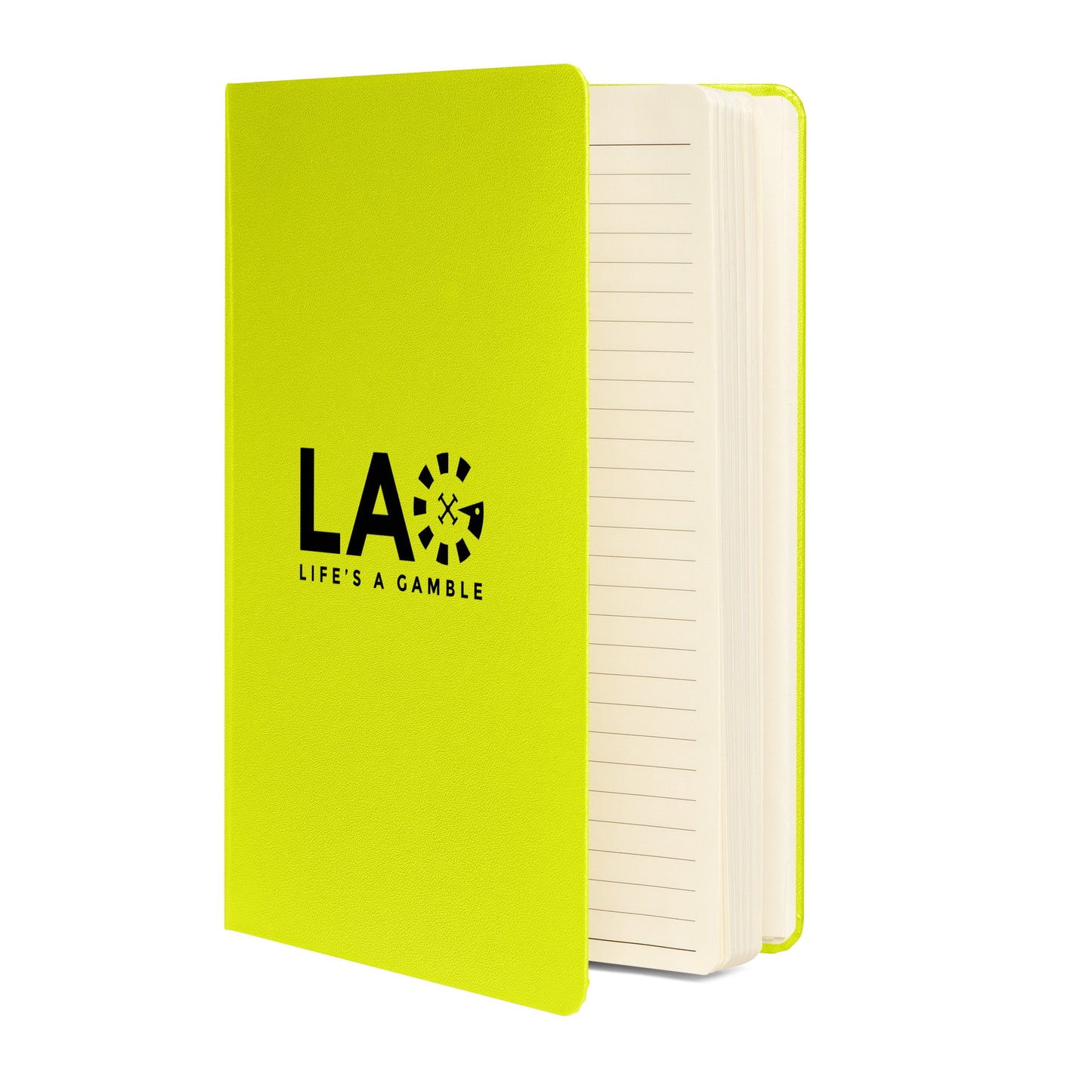 LAG Life’s A Gamble Black Hardcover bound notebook