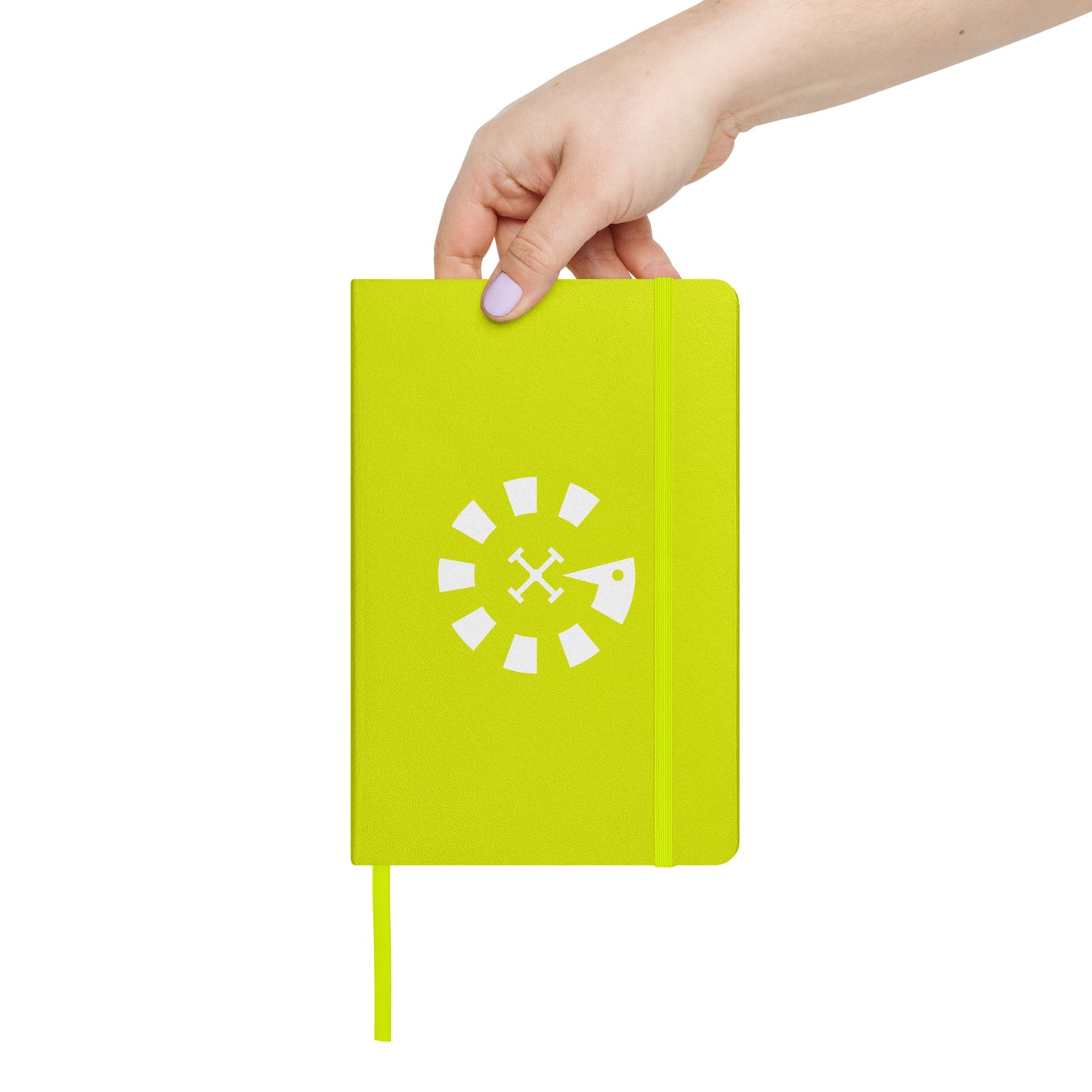 Big G White Hardcover bound notebook