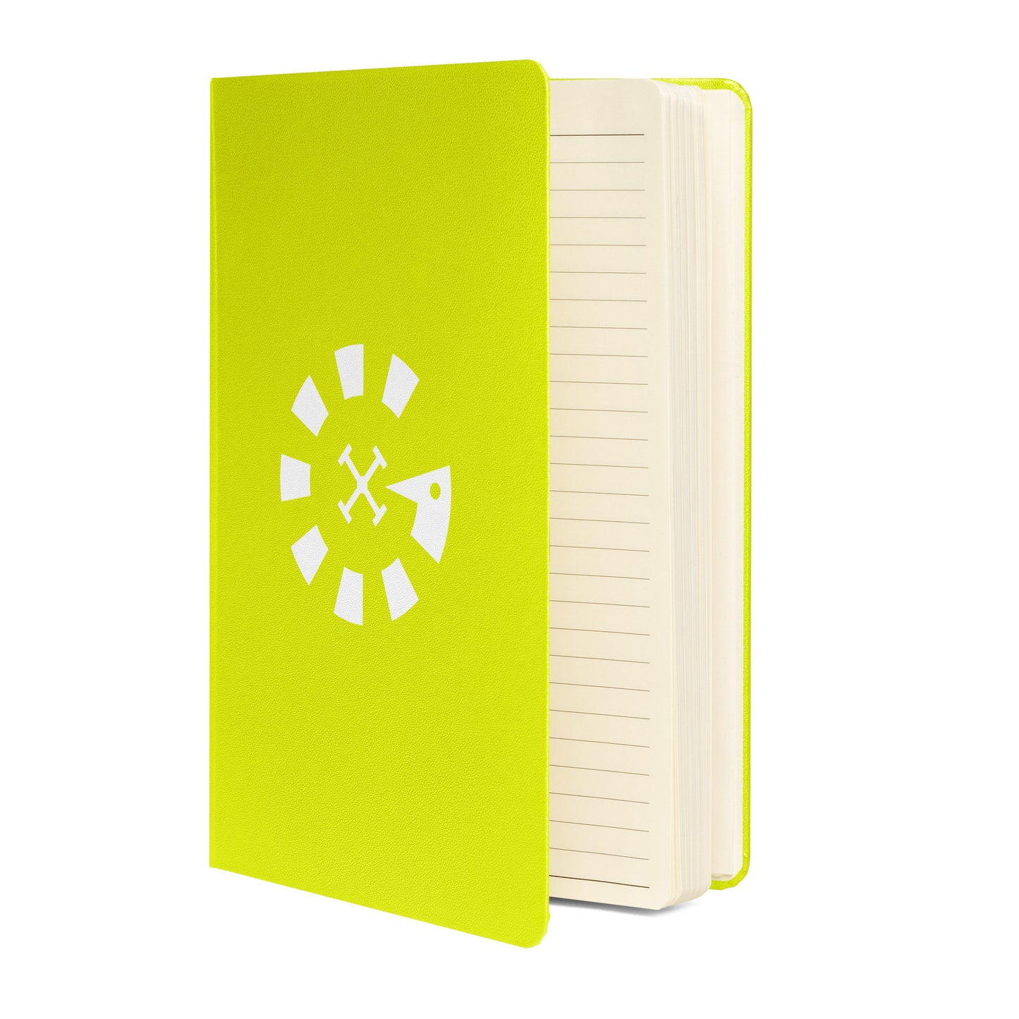Big G White Hardcover bound notebook