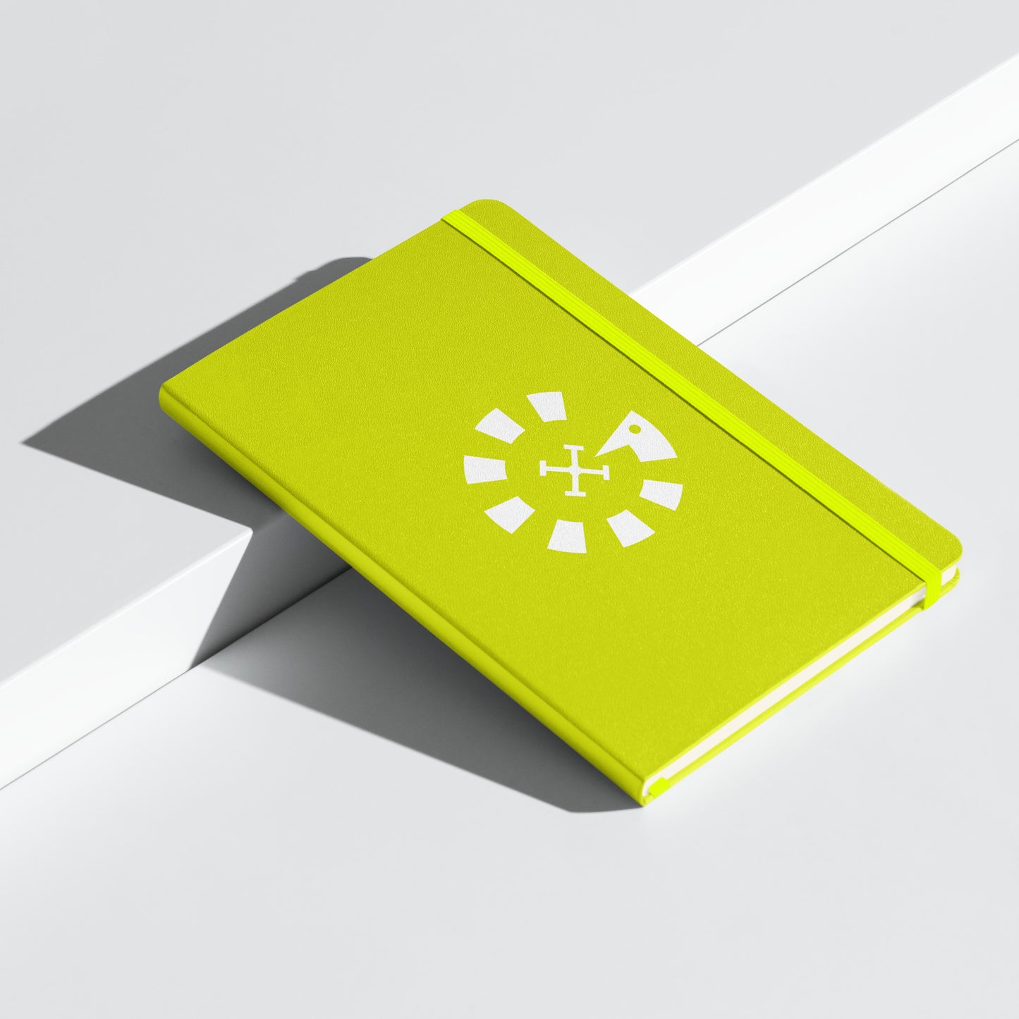 Big G White Hardcover bound notebook