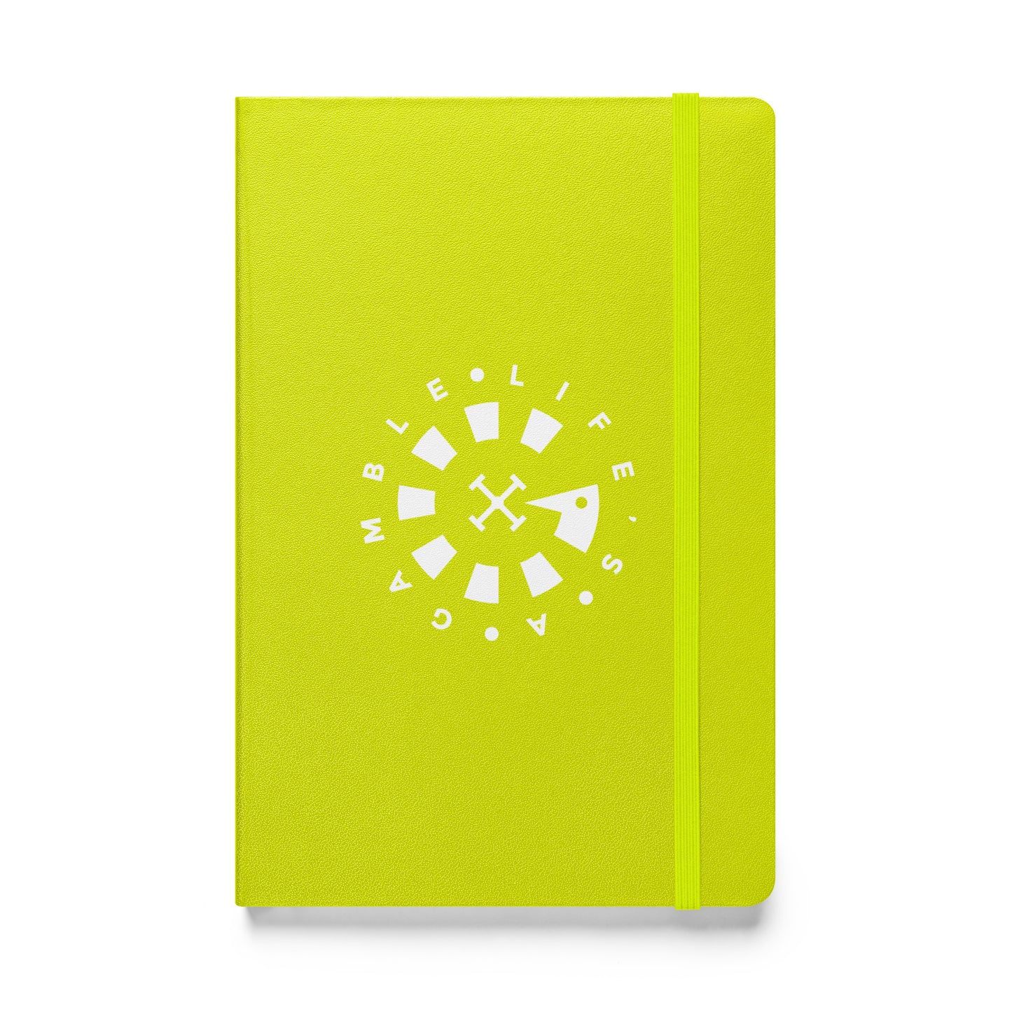 LAG Life’s A Gamble Circle White Hardcover bound notebook