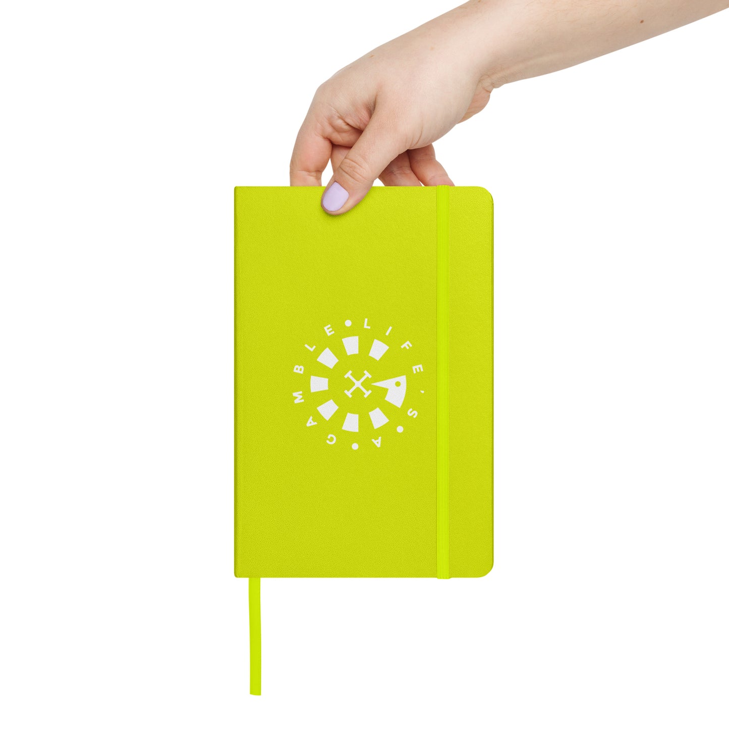LAG Life’s A Gamble Circle White Hardcover bound notebook