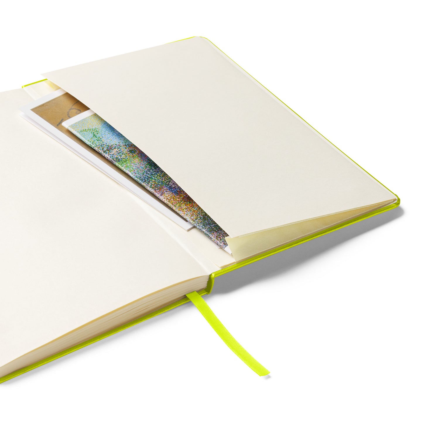 Big G White Hardcover bound notebook