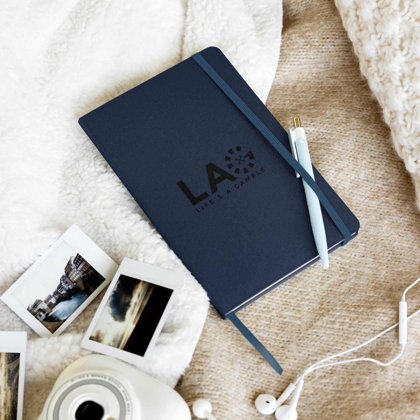 LAG Life’s A Gamble Black Hardcover bound notebook