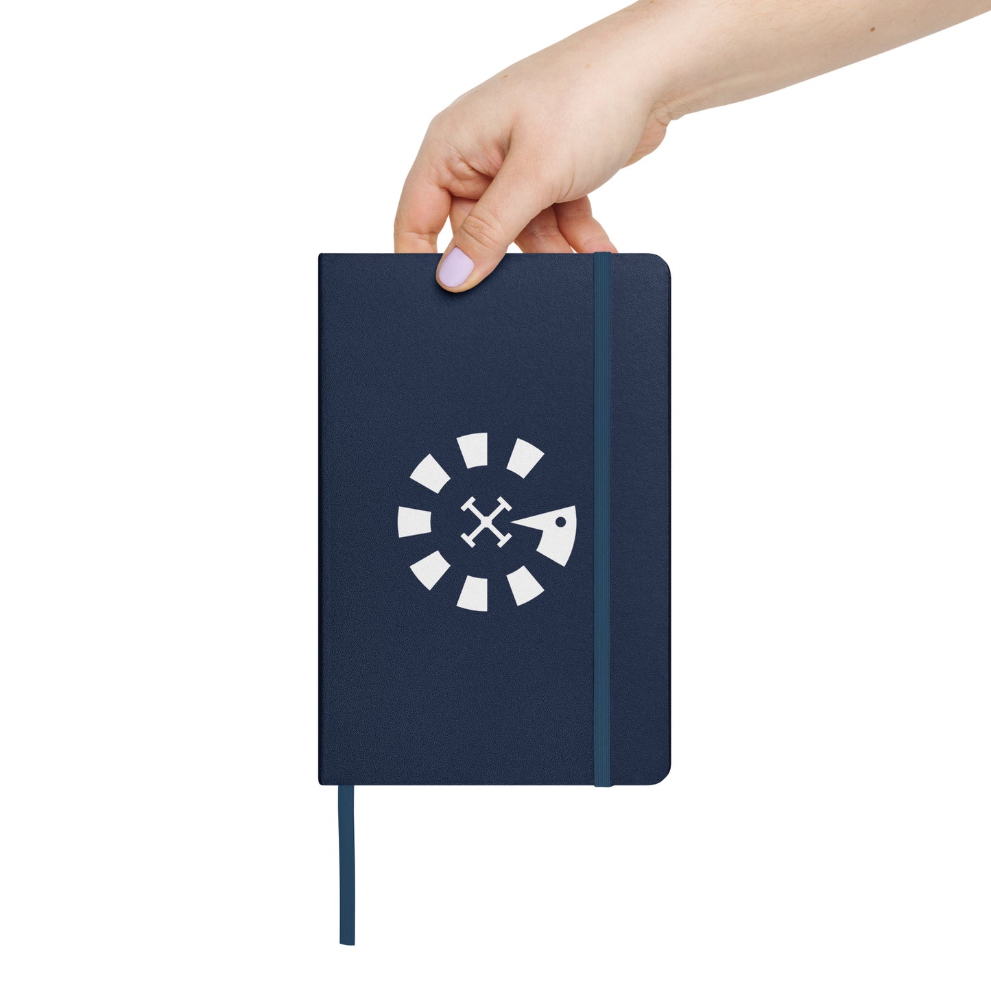 Big G White Hardcover bound notebook