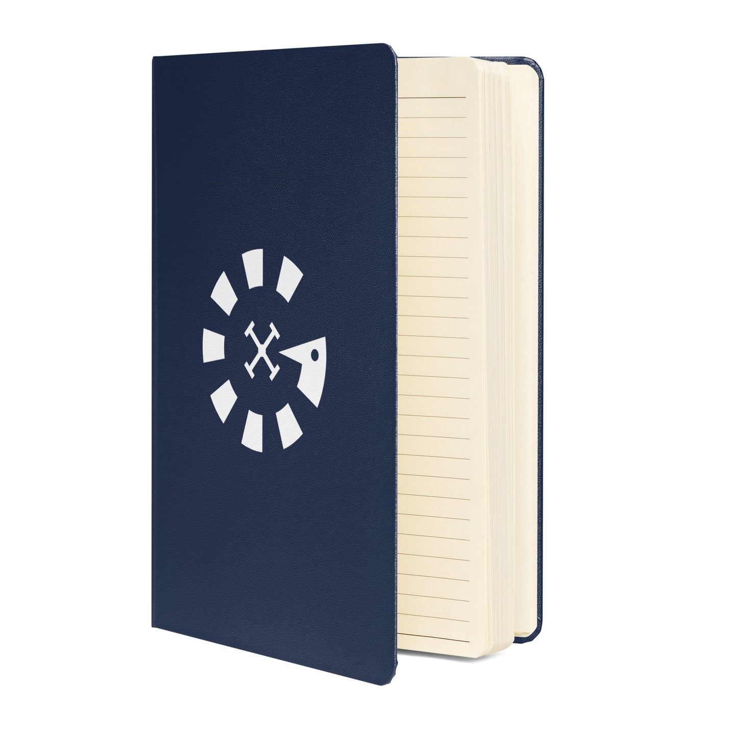 Big G White Hardcover bound notebook
