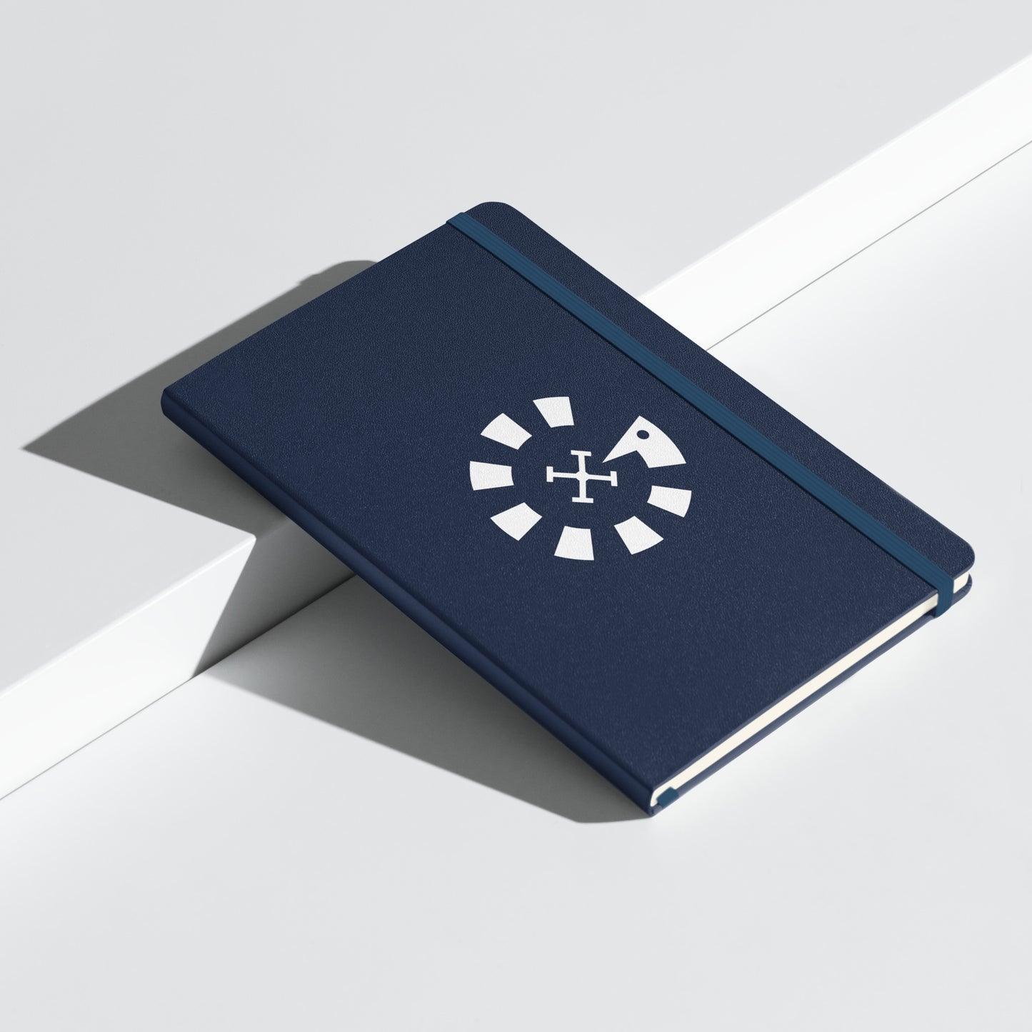 Big G White Hardcover bound notebook