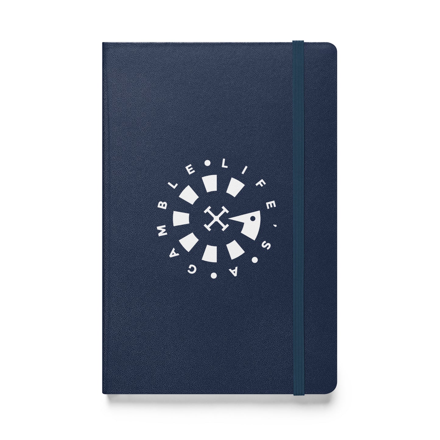 LAG Life’s A Gamble Circle White Hardcover bound notebook