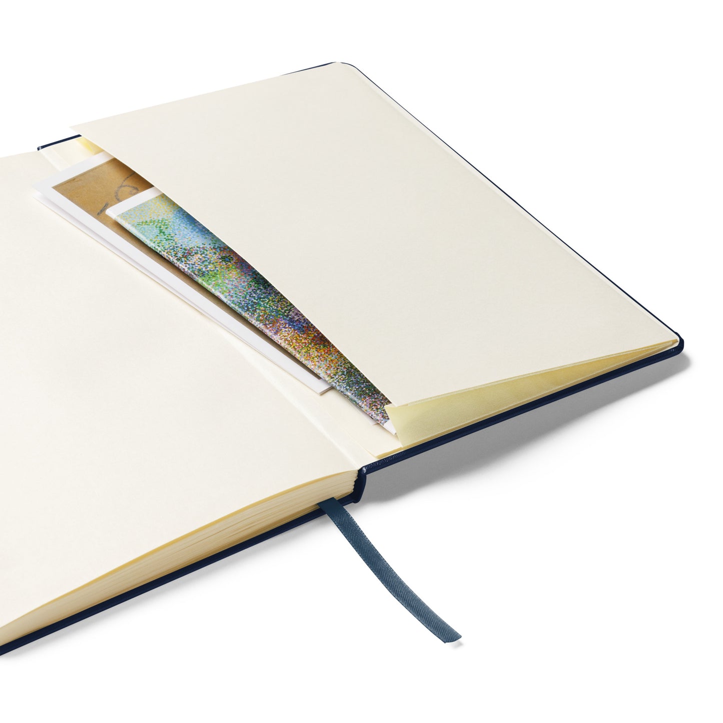 Big G White Hardcover bound notebook