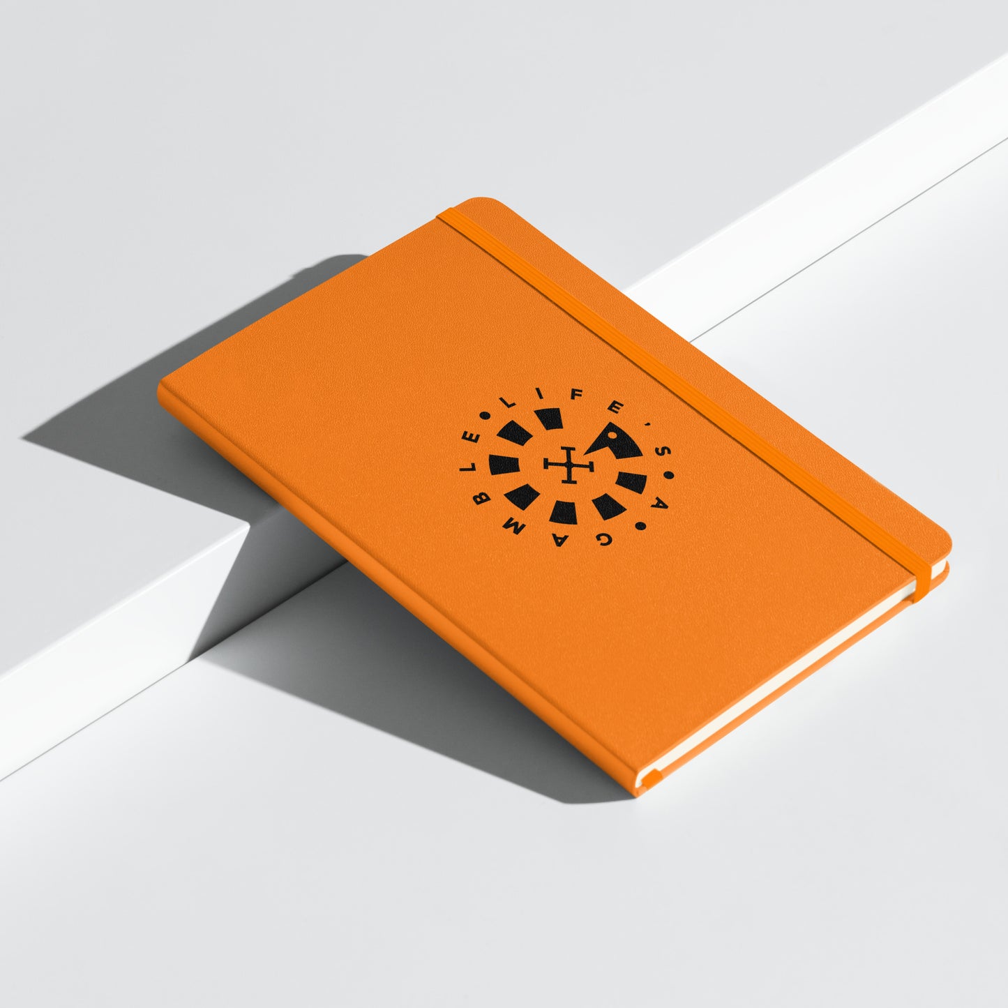 LAG Life’s A Gamble Circle Black Hardcover bound notebook