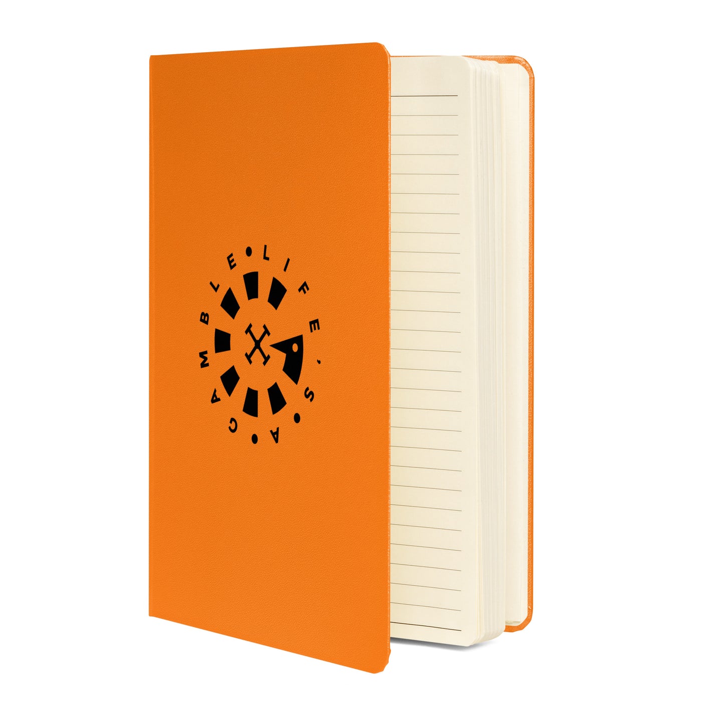 LAG Life’s A Gamble Circle Black Hardcover bound notebook