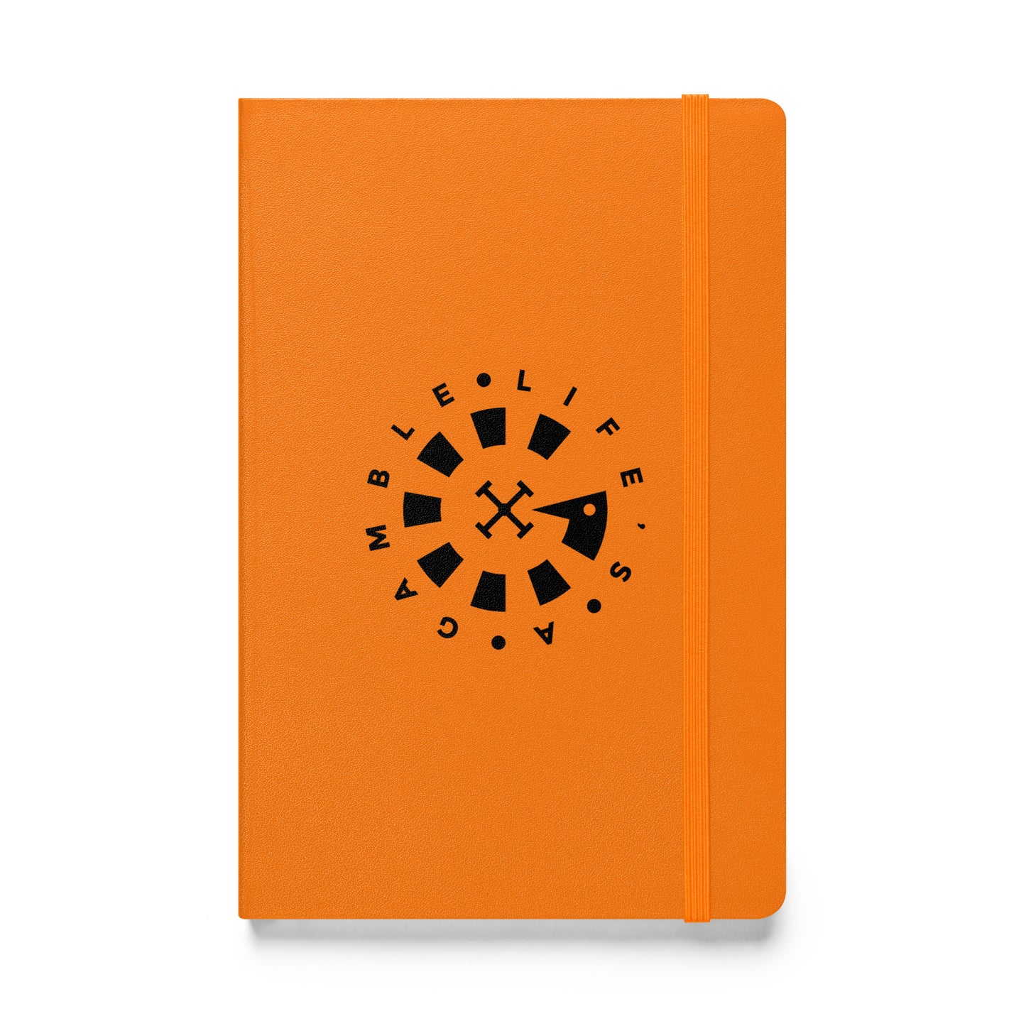 LAG Life’s A Gamble Circle Black Hardcover bound notebook