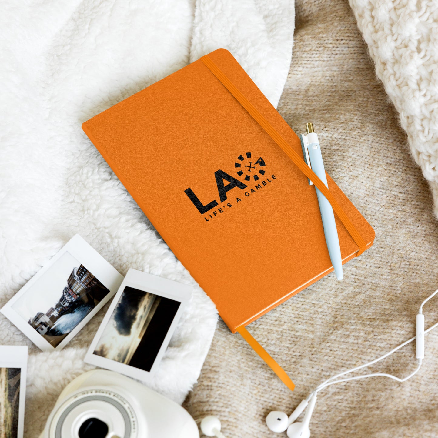 LAG Life’s A Gamble Black Hardcover bound notebook