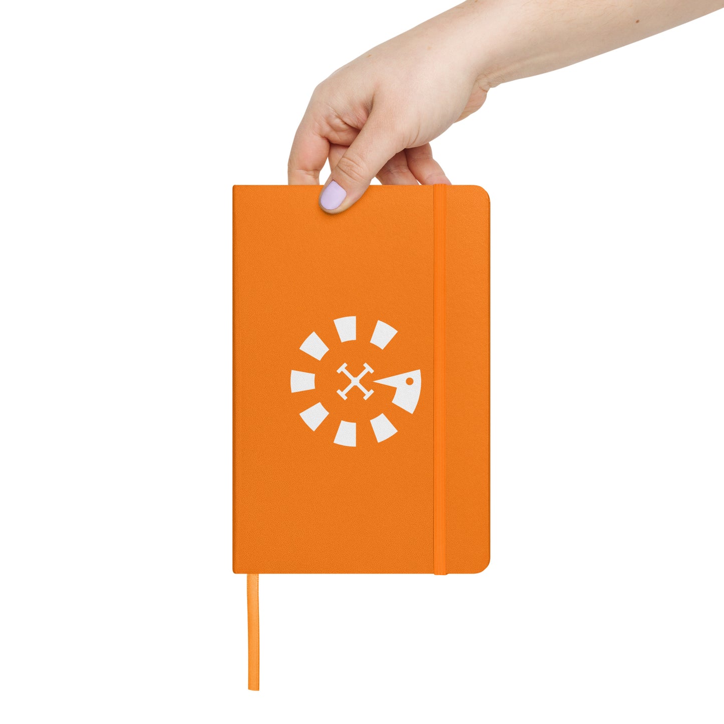 Big G White Hardcover bound notebook