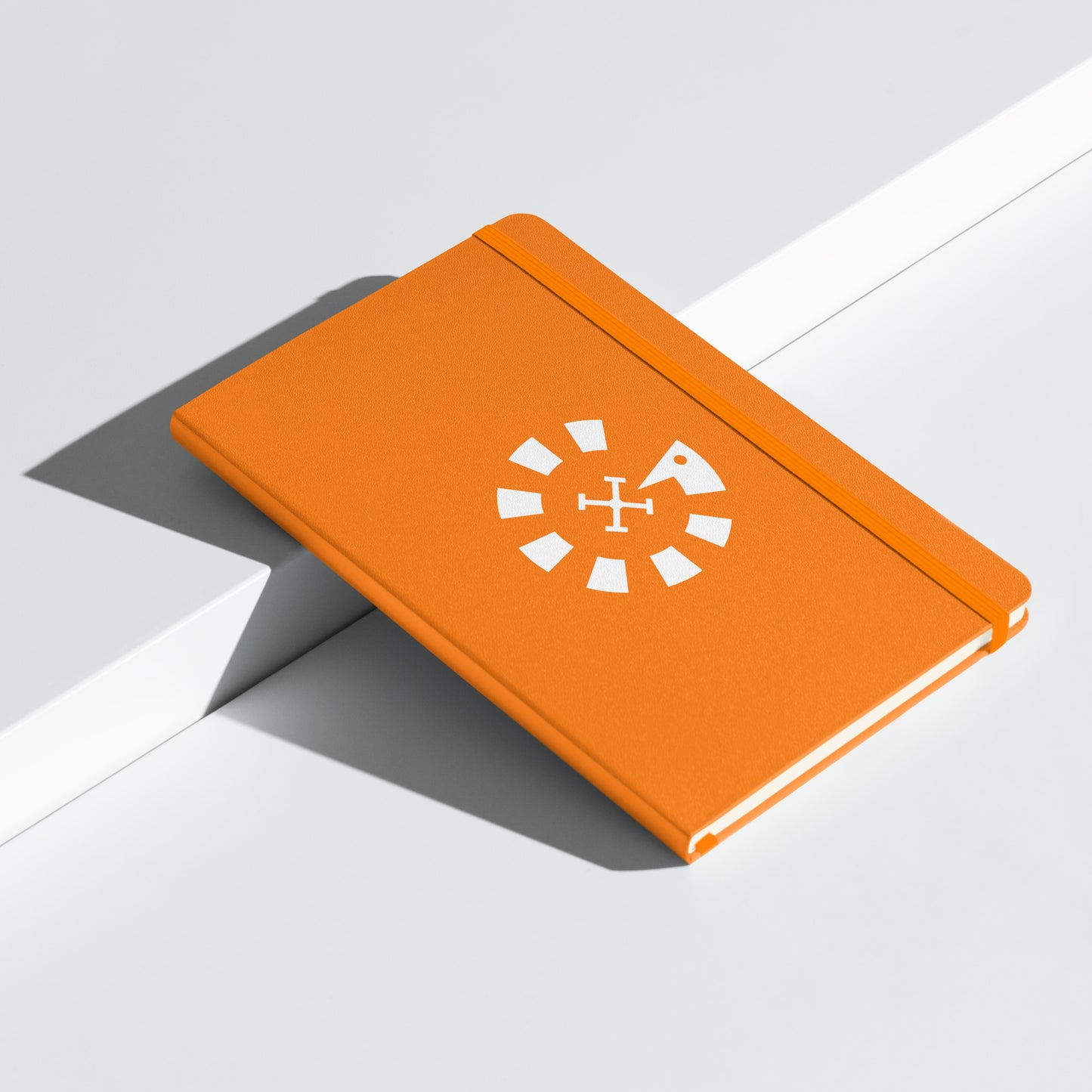 Big G White Hardcover bound notebook