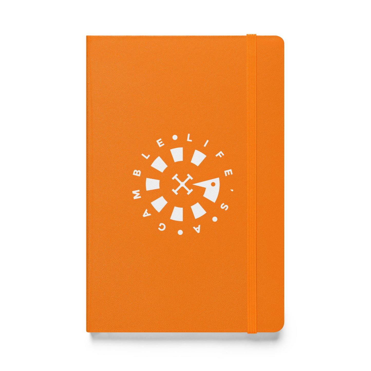 LAG Life’s A Gamble Circle White Hardcover bound notebook