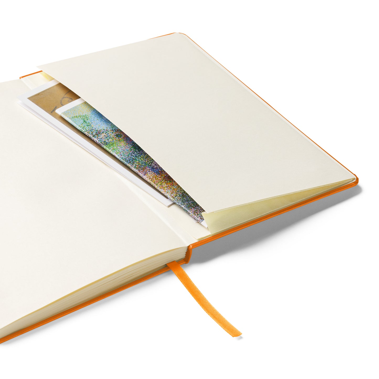 Big G White Hardcover bound notebook