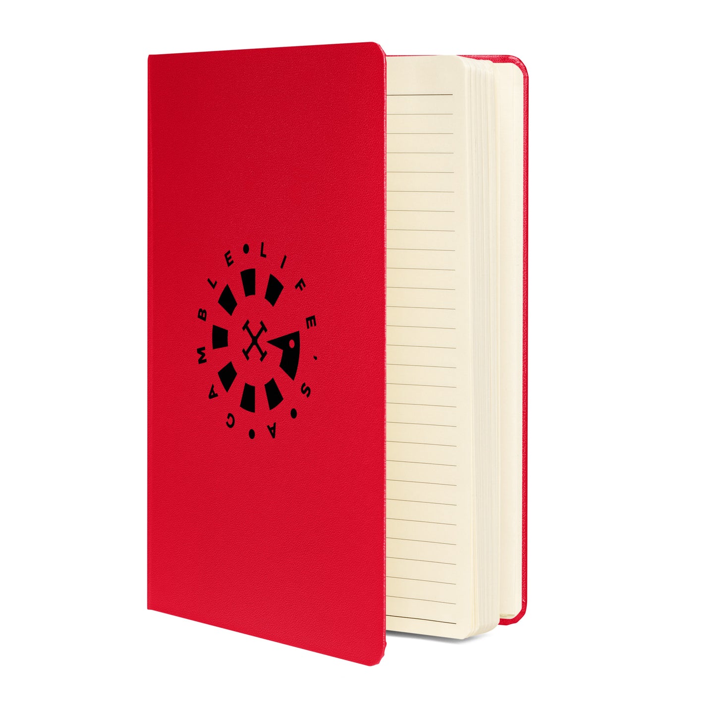 LAG Life’s A Gamble Circle Black Hardcover bound notebook