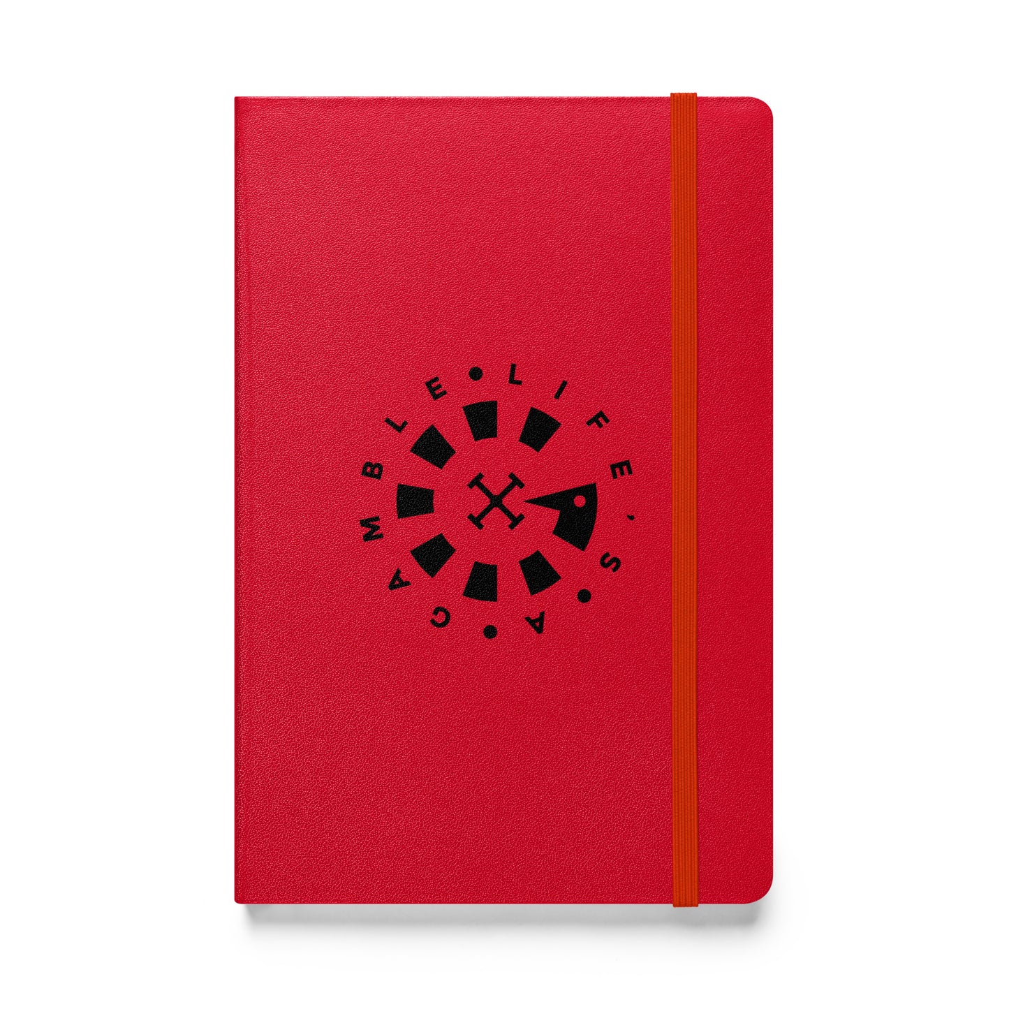 LAG Life’s A Gamble Circle Black Hardcover bound notebook