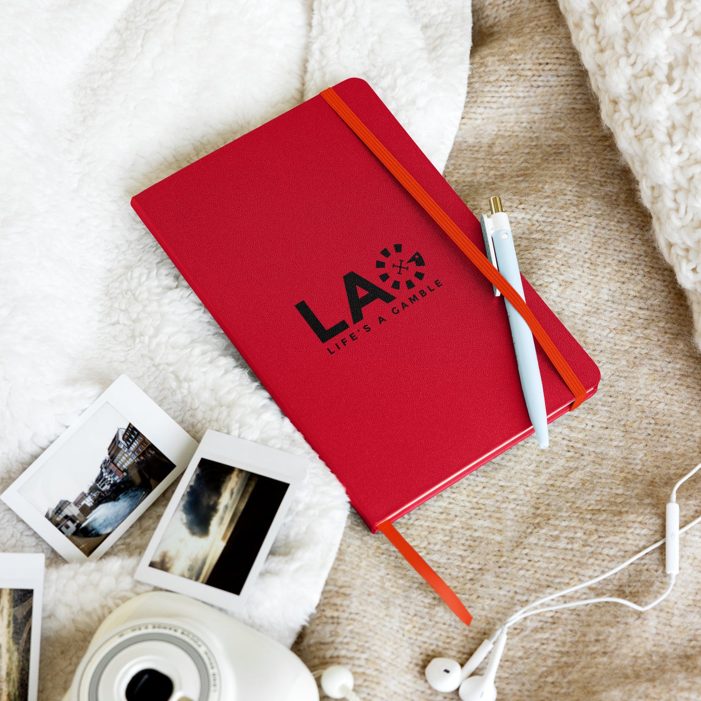 LAG Life’s A Gamble Black Hardcover bound notebook