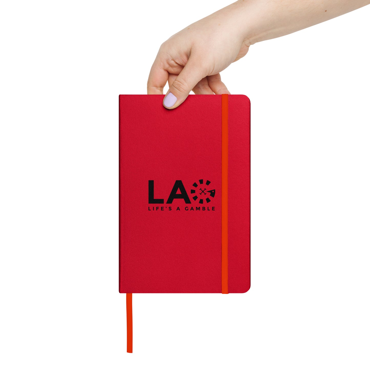 LAG Life’s A Gamble Black Hardcover bound notebook