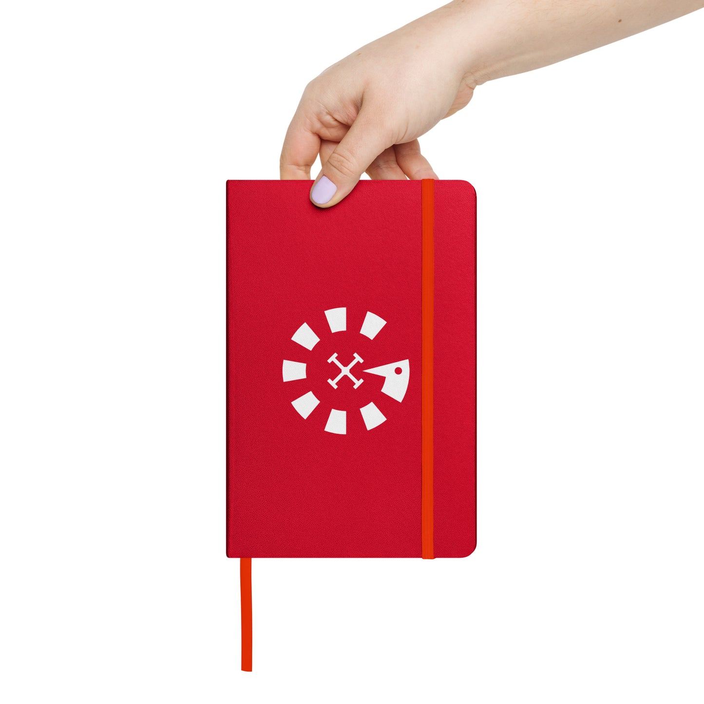 Big G White Hardcover bound notebook