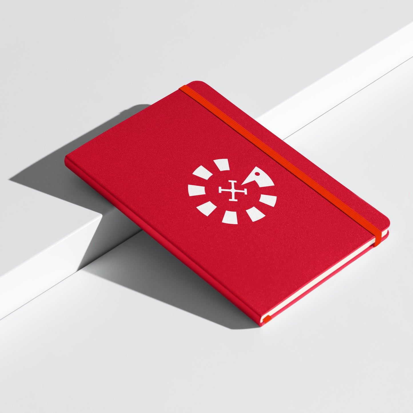 Big G White Hardcover bound notebook