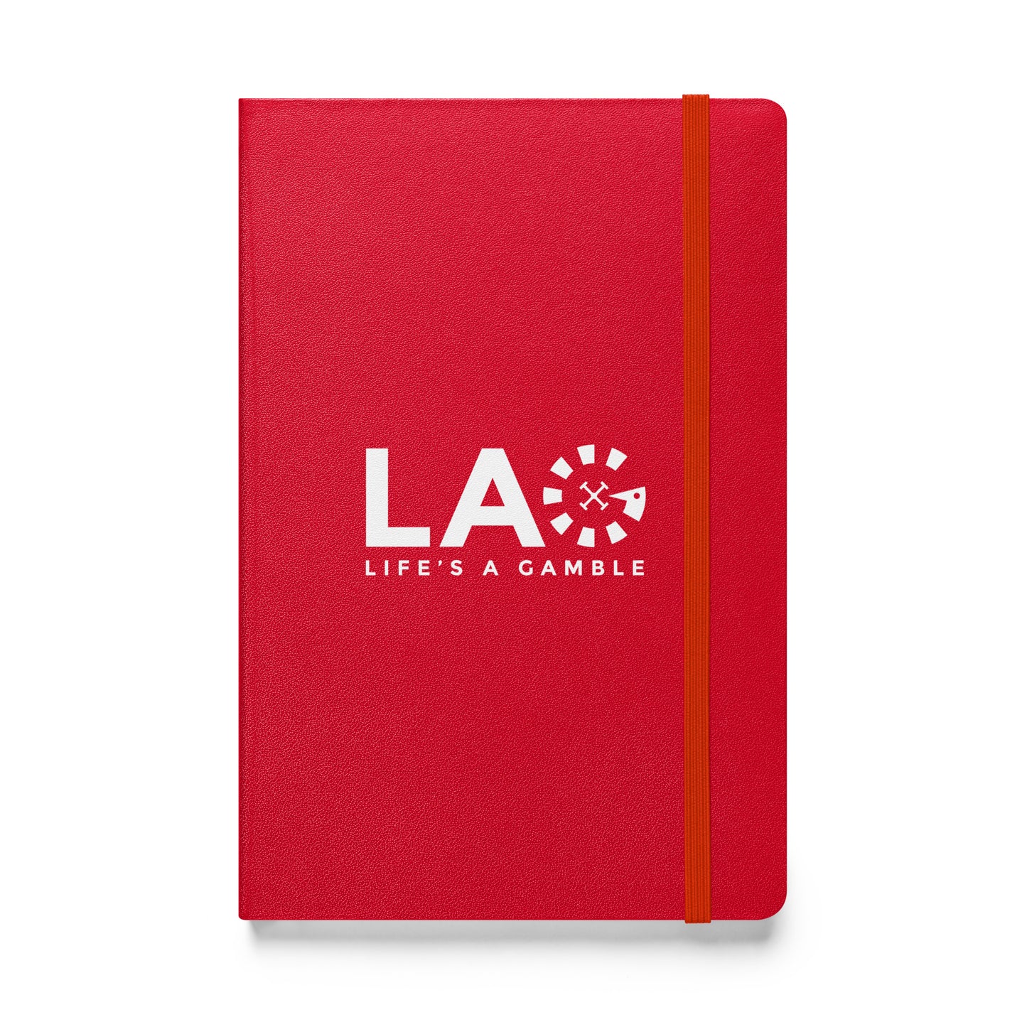 LAG Life’s A Gamble White Hardcover bound notebook