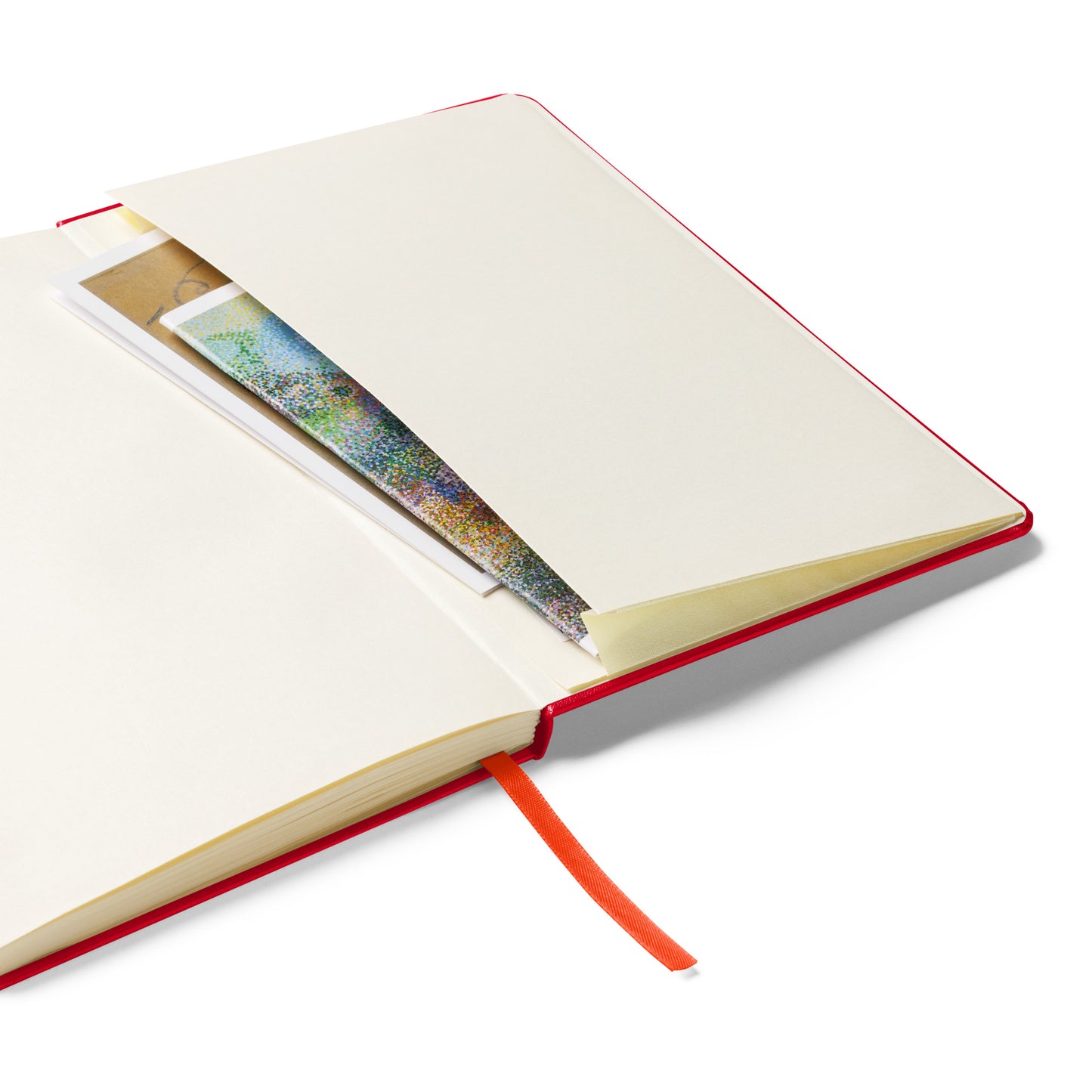 Big G White Hardcover bound notebook