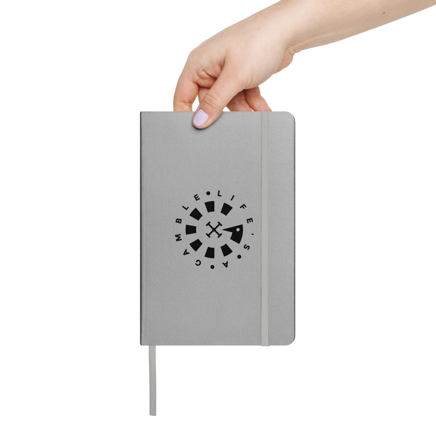 LAG Life’s A Gamble Circle Black Hardcover bound notebook