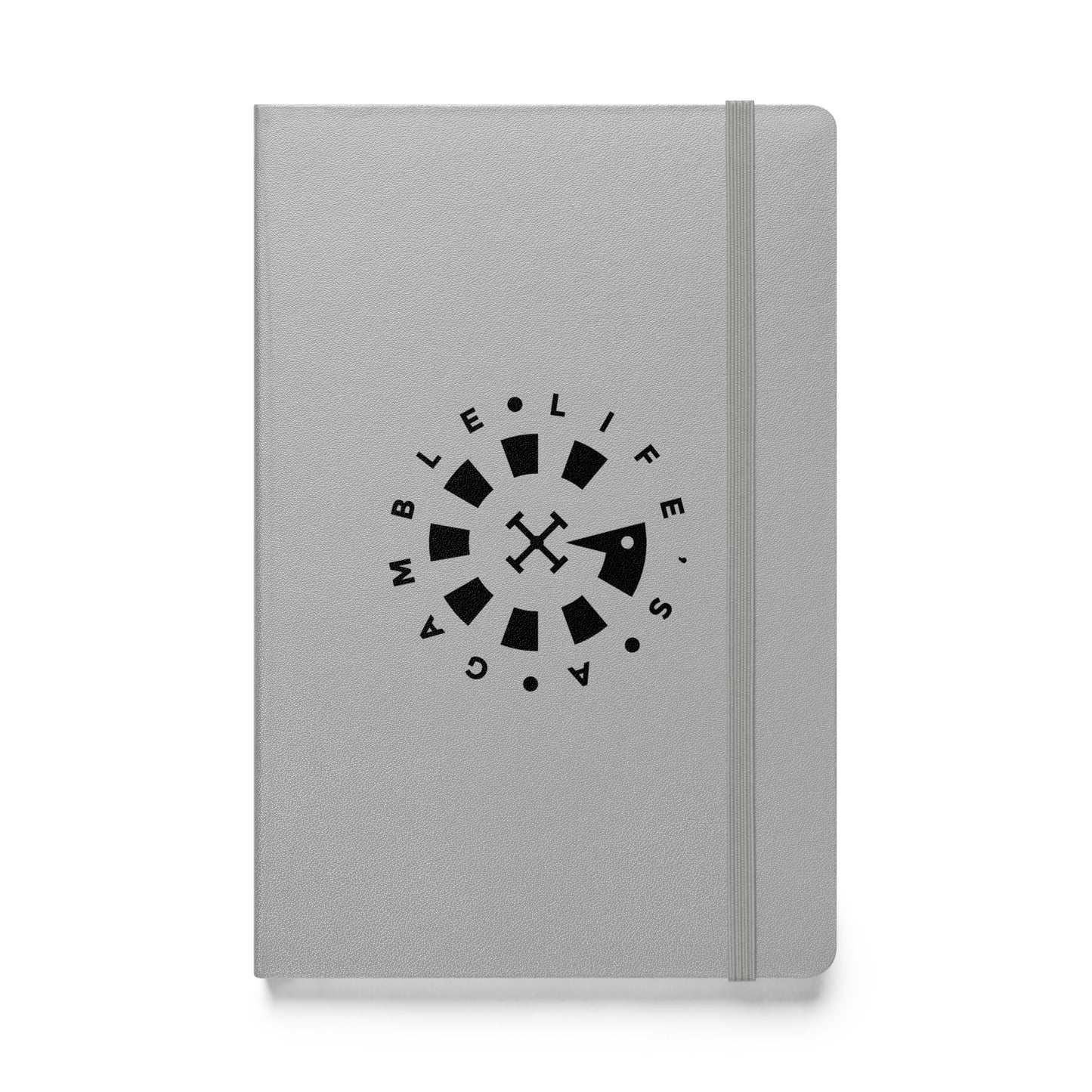 LAG Life’s A Gamble Circle Black Hardcover bound notebook