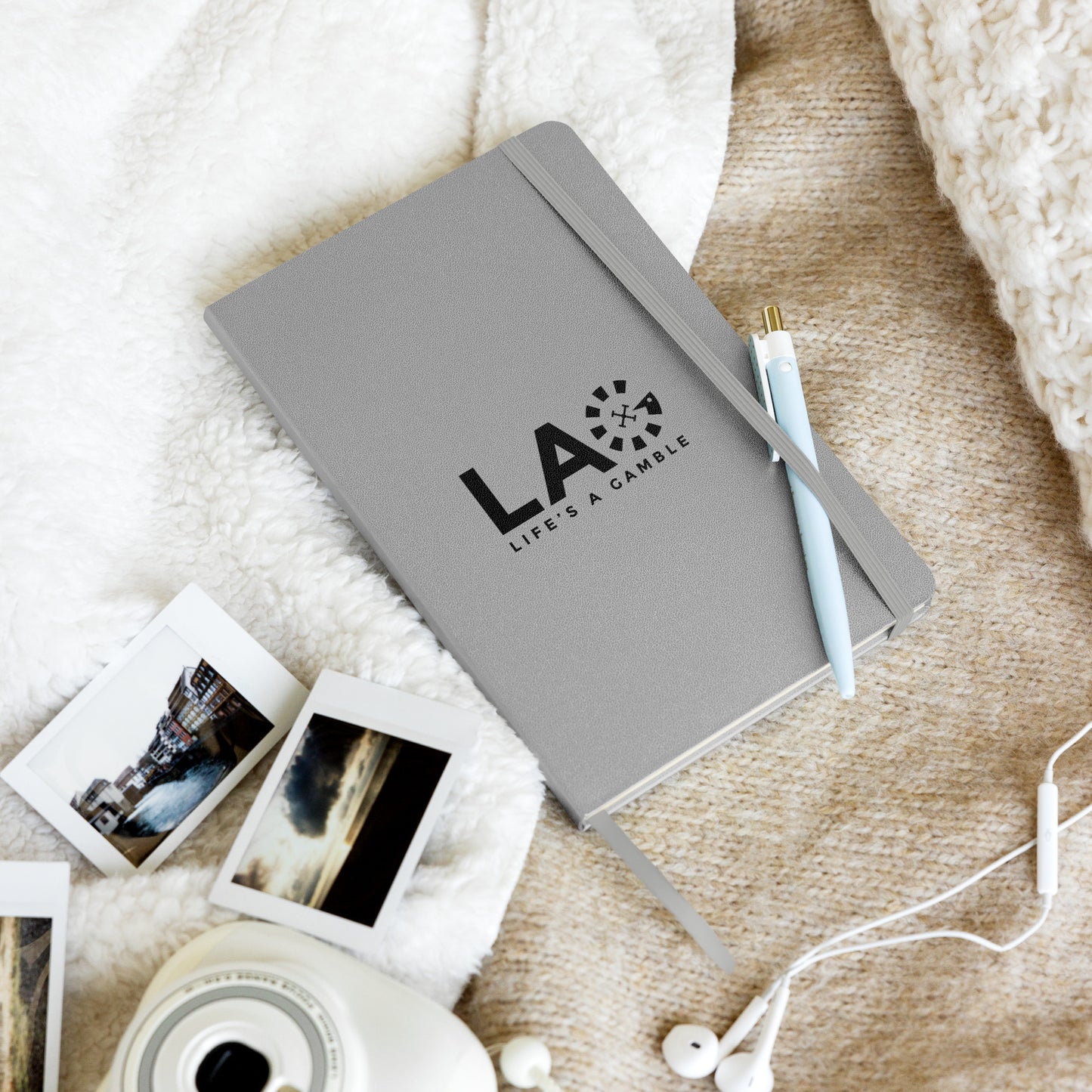 LAG Life’s A Gamble Black Hardcover bound notebook