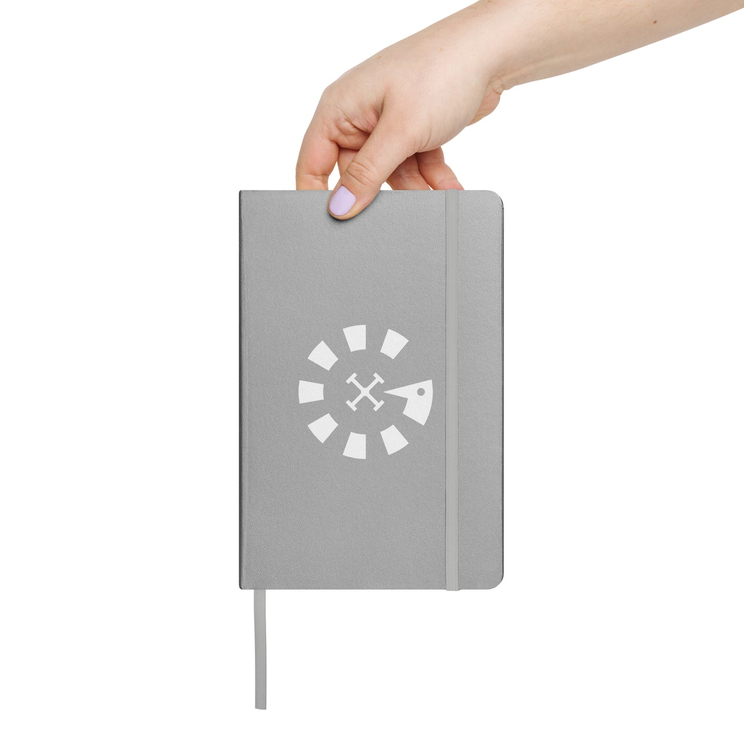 Big G White Hardcover bound notebook