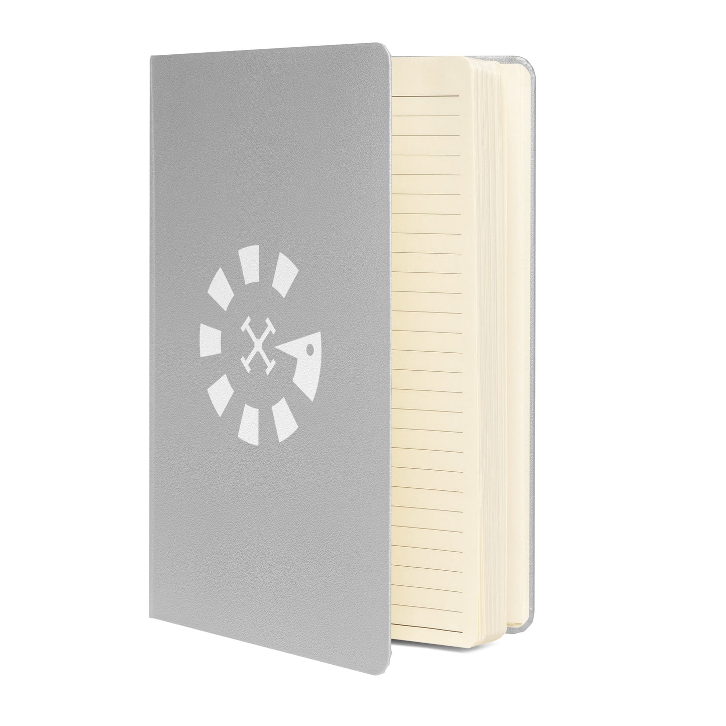 Big G White Hardcover bound notebook