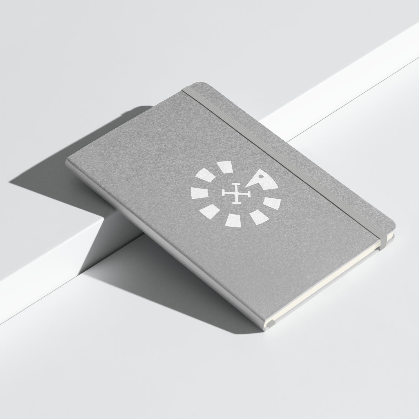 Big G White Hardcover bound notebook