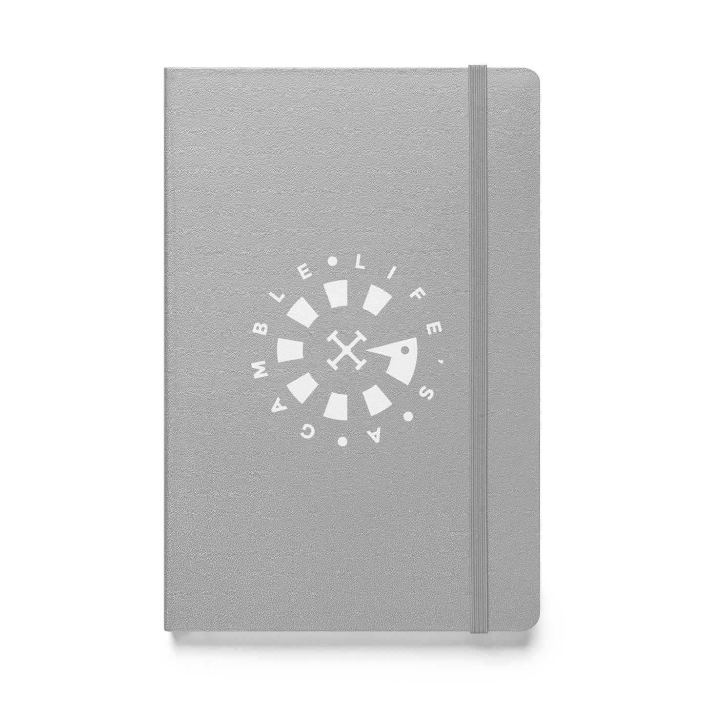 LAG Life’s A Gamble Circle White Hardcover bound notebook