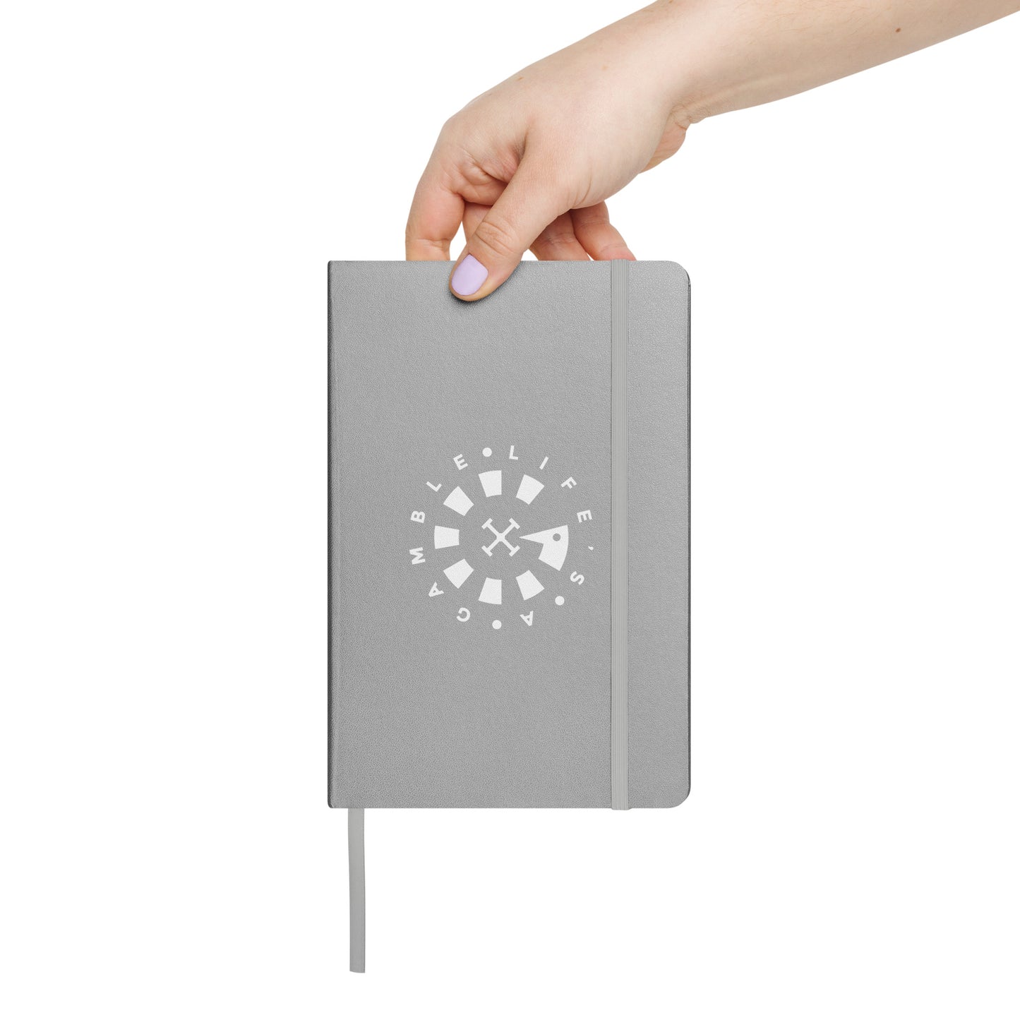 LAG Life’s A Gamble Circle White Hardcover bound notebook