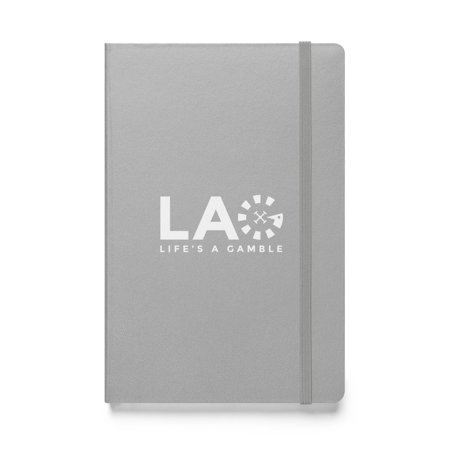 LAG Life’s A Gamble White Hardcover bound notebook