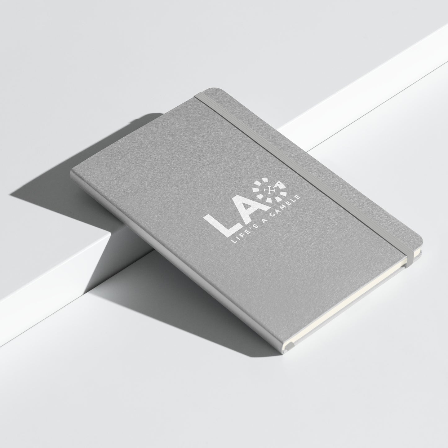 LAG Life’s A Gamble White Hardcover bound notebook