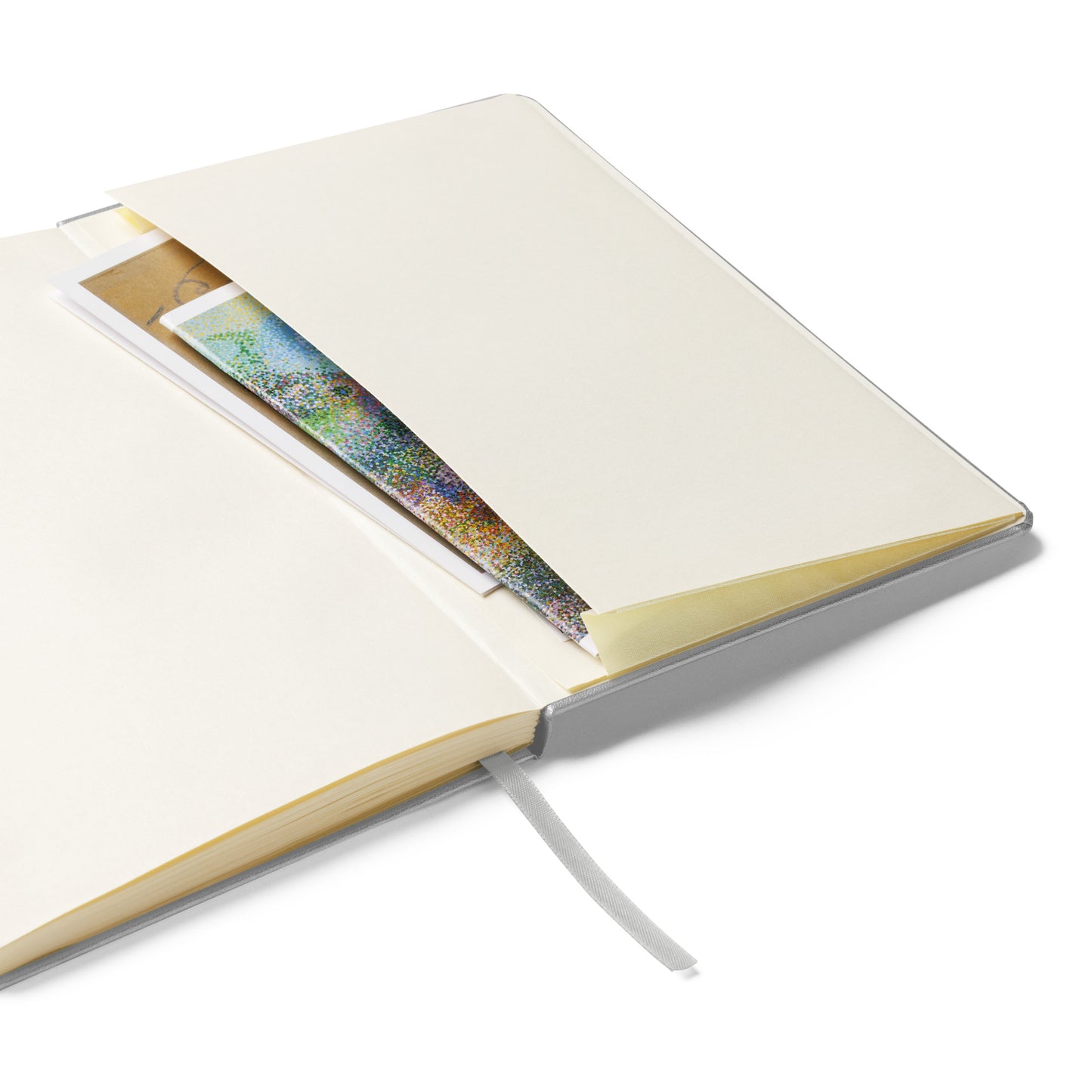 Big G White Hardcover bound notebook
