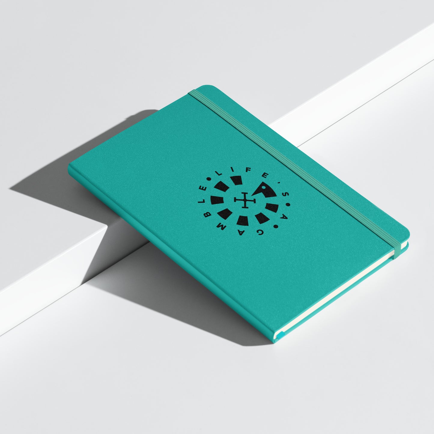 LAG Life’s A Gamble Circle Black Hardcover bound notebook
