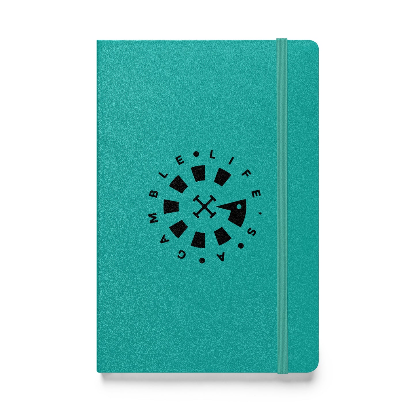 LAG Life’s A Gamble Circle Black Hardcover bound notebook