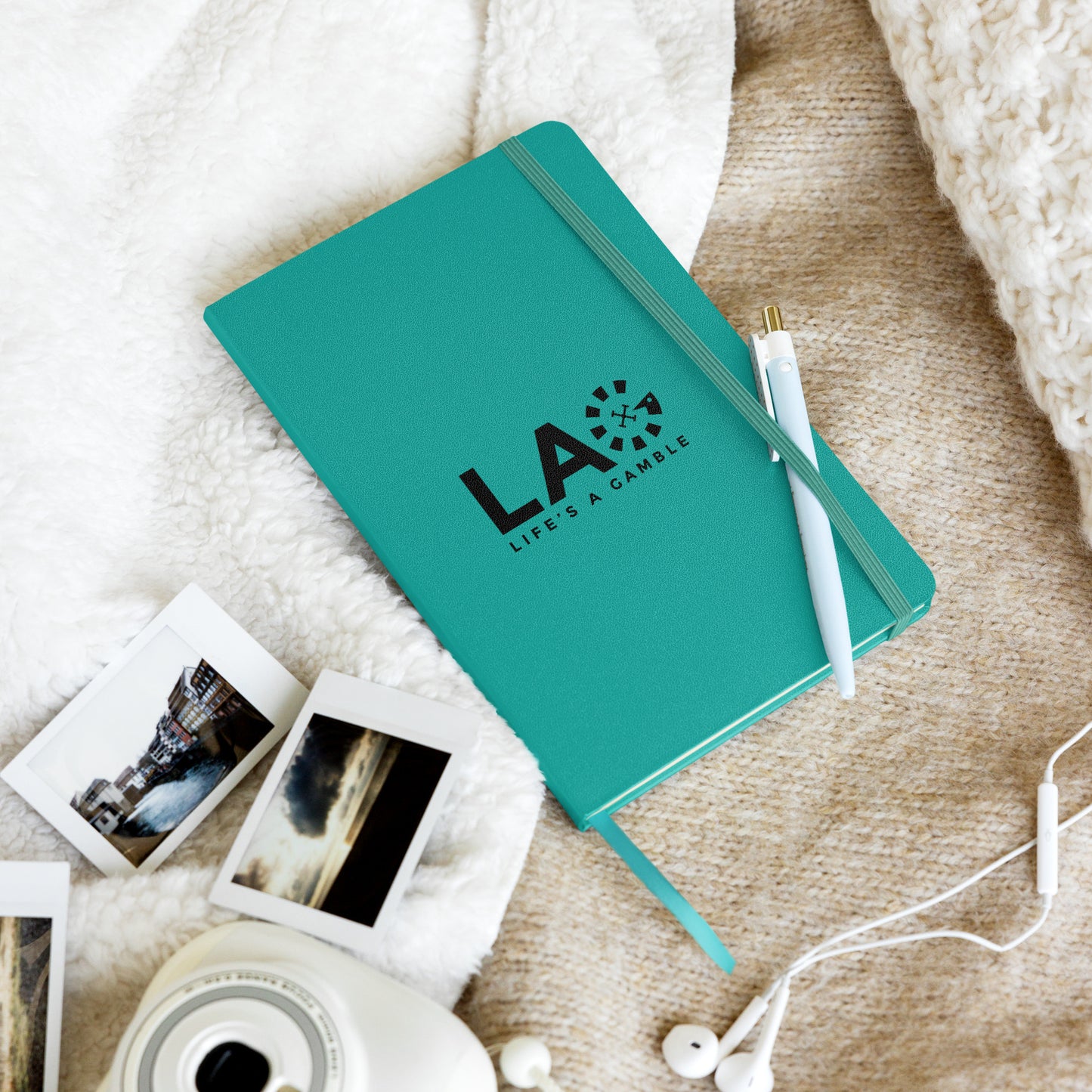 LAG Life’s A Gamble Black Hardcover bound notebook